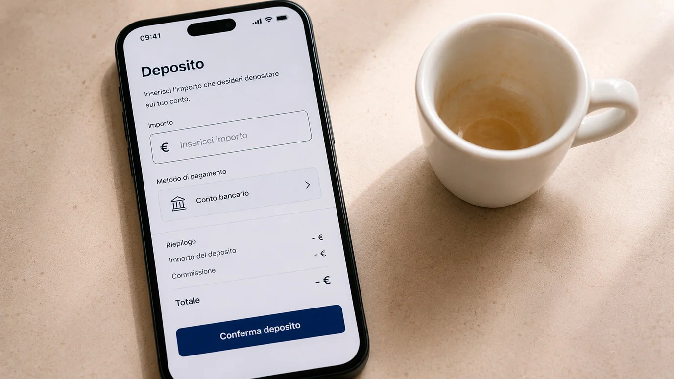 Casinò ADM con deposito minimo 5 euro via Postepay